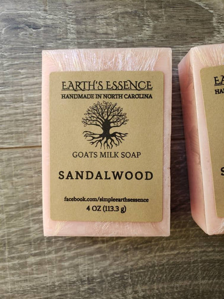Sandalwood 4 oz Goats Milk Soap