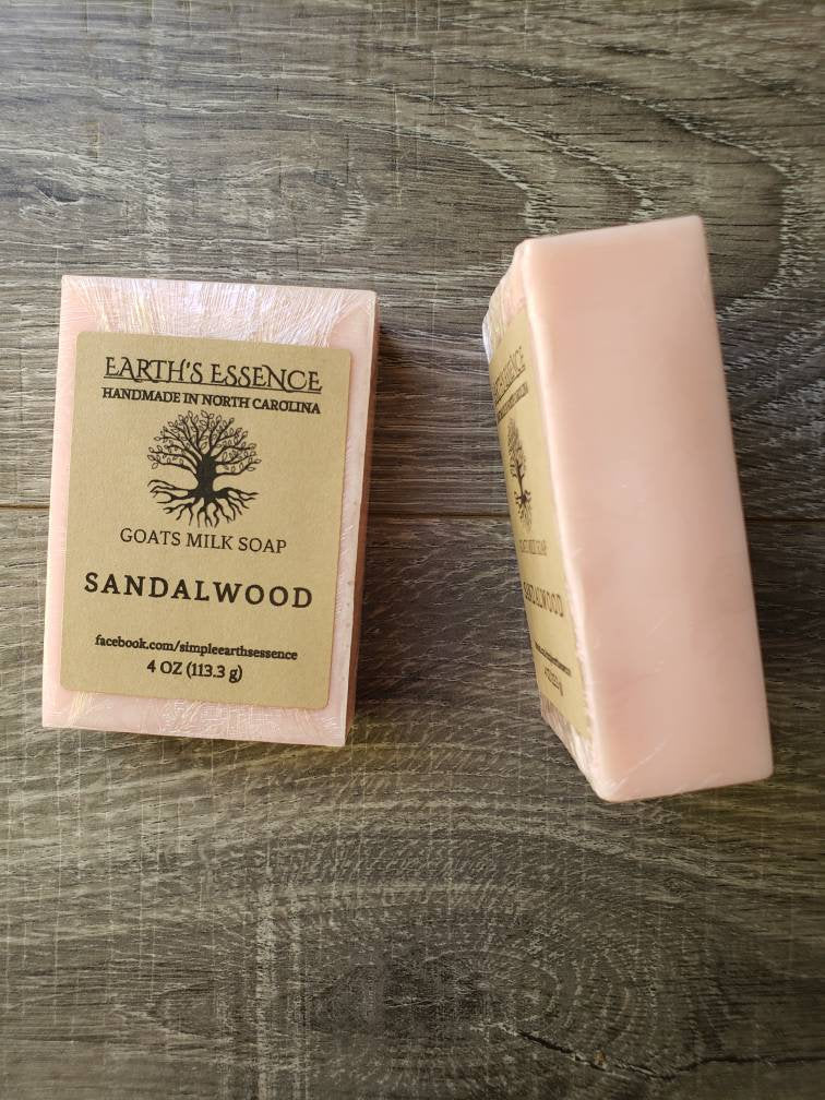 Sandalwood Goat Milk Soap Bar Sandalwood Men Soap Eczema Soap for Men Gift  For Her Goat Milk Soap Handmade Men Bar Soap Gift for Dad Gift - Store -  One Blessed Acre Farm