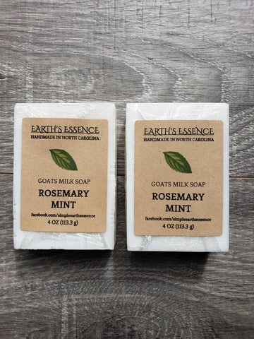 Rosemary Mint 4 oz Goats Milk Soap