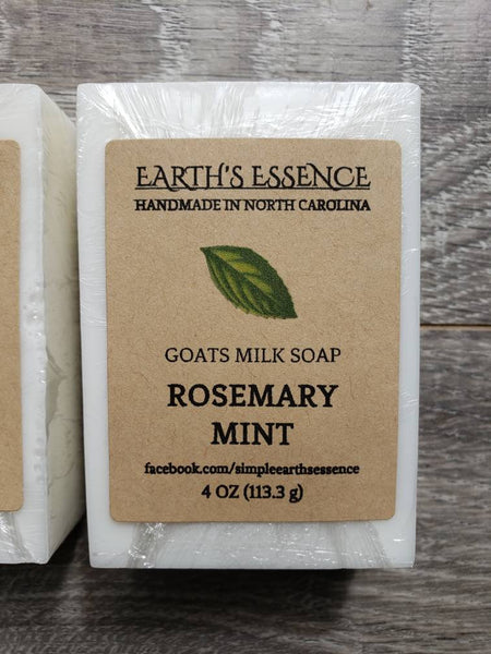 Rosemary Mint 4 oz Goats Milk Soap