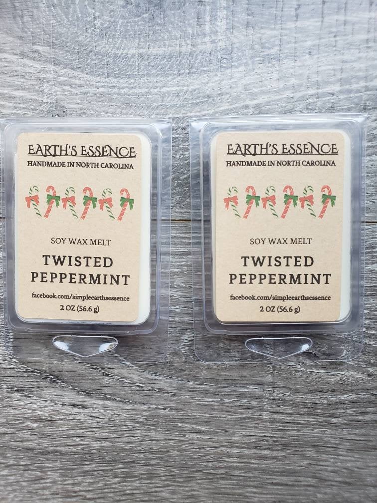 Twisted Peppermint 2 OZ Soy Wax Melts