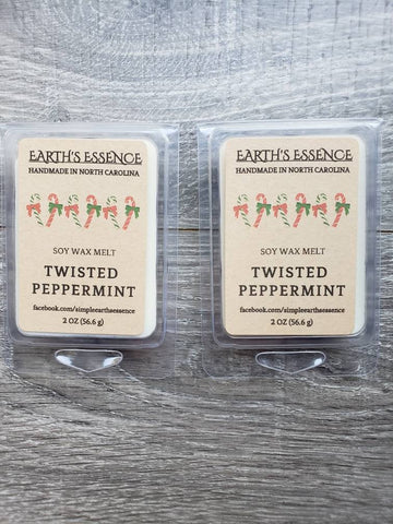 Twisted Peppermint 2 OZ Soy Wax Melts