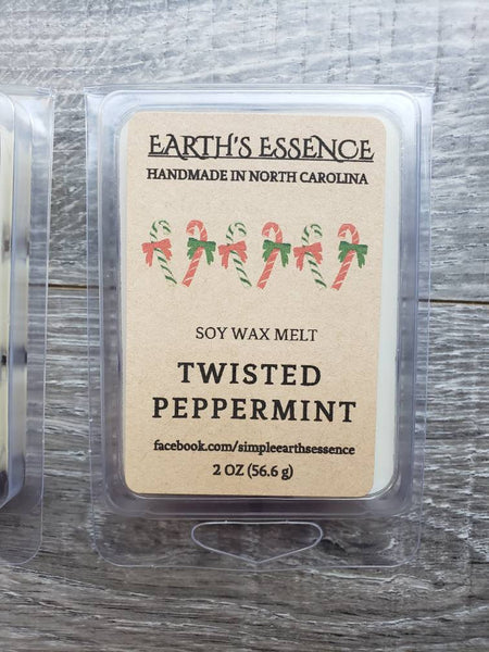 Twisted Peppermint 2 OZ Soy Wax Melts