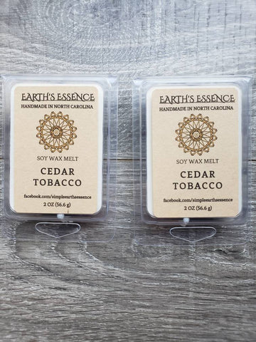 Cedar Tobacco 2 oz Soy Wax Melt