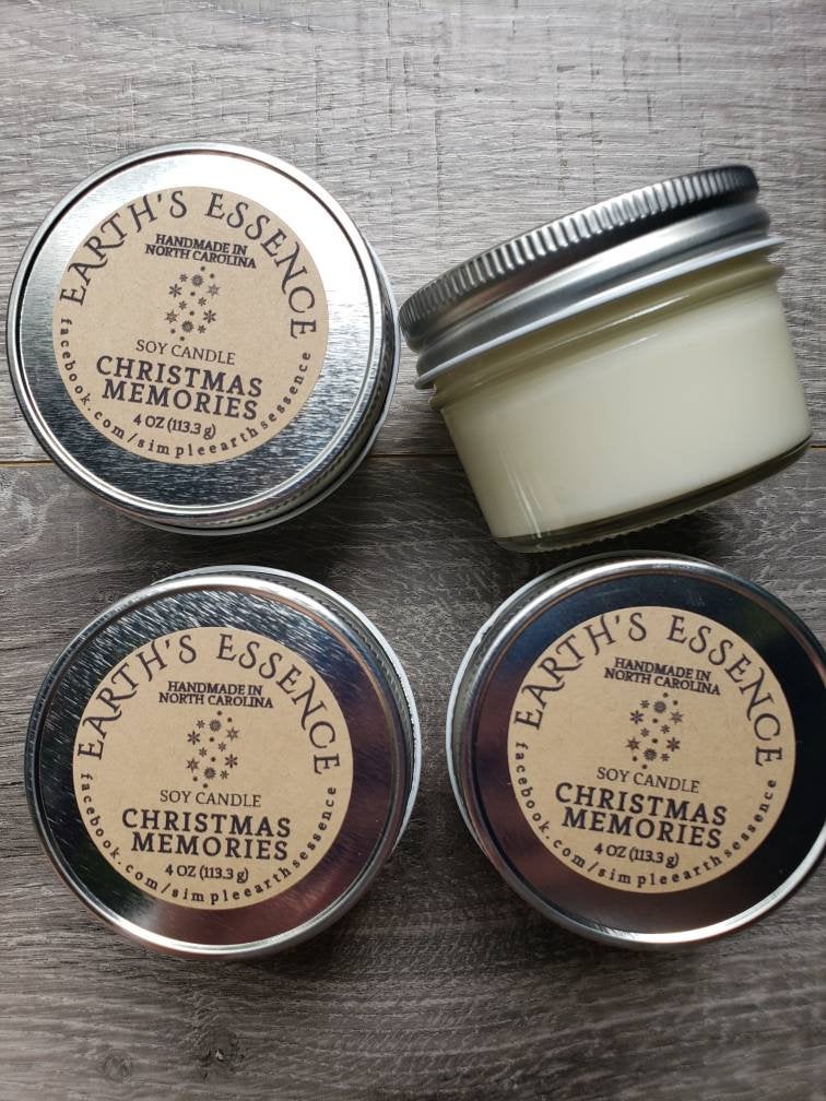 Christmas Memories Soy Candle, 3 Sizes