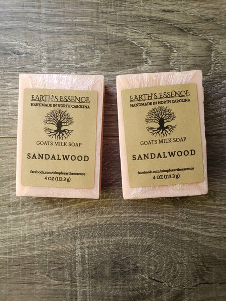 Sandalwood 4 oz Goats Milk Soap