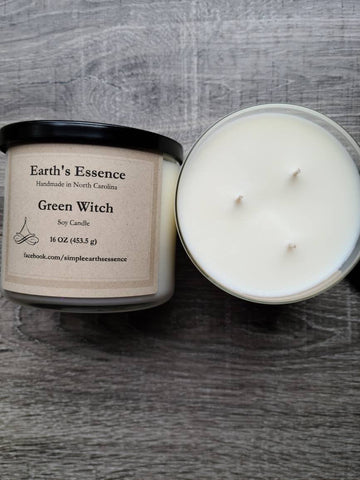 Green Witch 16 oz 3-Wick Soy Candle