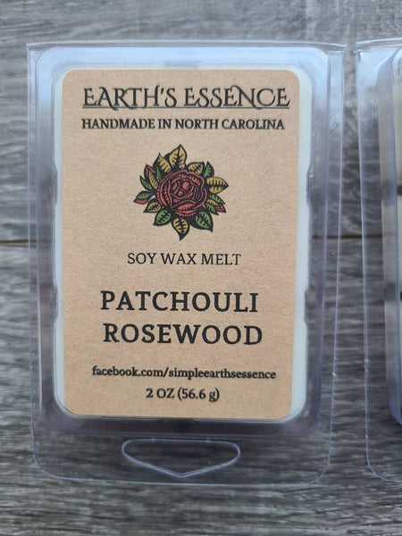 Patchouli Rosewood 2 oz Soy Wax Melt