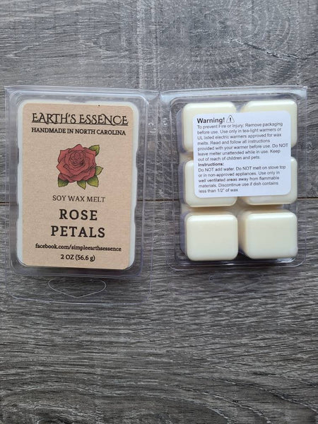 Rose Petals 2 oz Soy Wax Melt