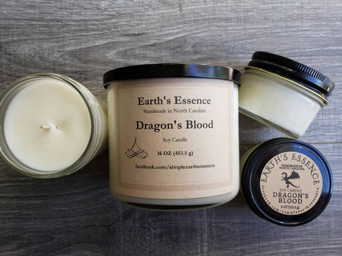 Dragon's Blood Soy Candle, 3 Sizes