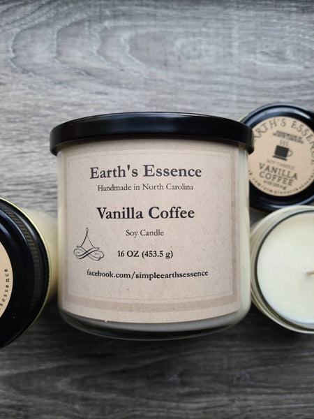 Vanilla Coffee Soy Candle, 3 Sizes