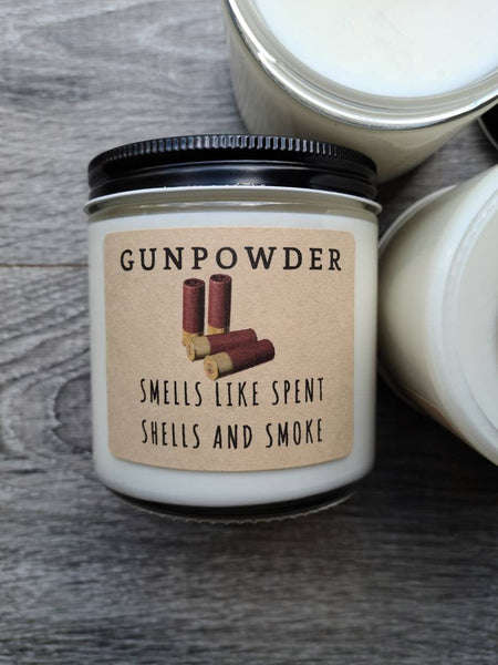 Gunpowder 8 oz Soy Candle