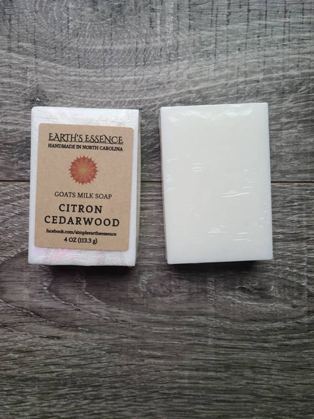 Citron Cedarwood 4 oz Goats Milk Soap