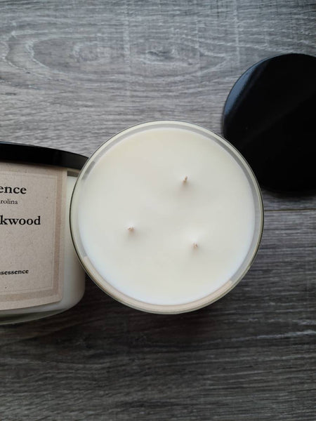 Mahogany Teakwood 16 oz 3-Wick Soy Candle