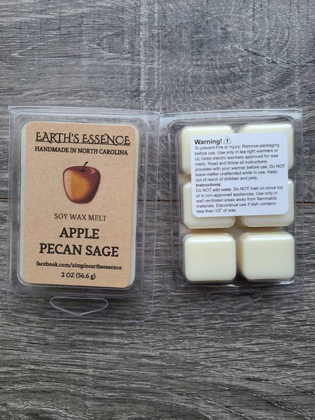 Apple Pecan Sage 2 oz Soy Wax Melt