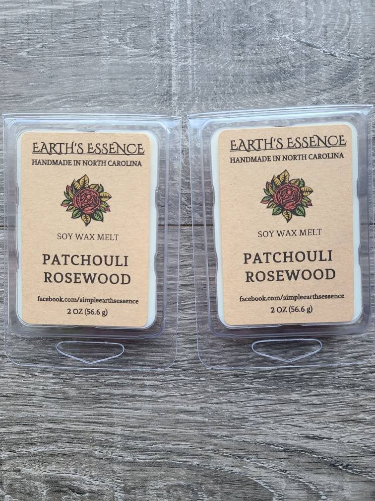 Patchouli Rosewood 2 oz Soy Wax Melt