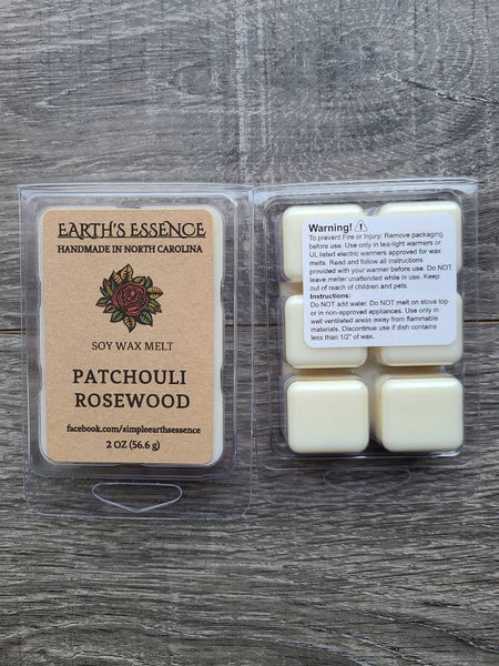 Patchouli Rosewood 2 oz Soy Wax Melt