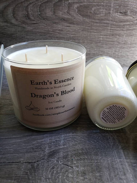 Dragon's Blood Soy Candle, 3 Sizes