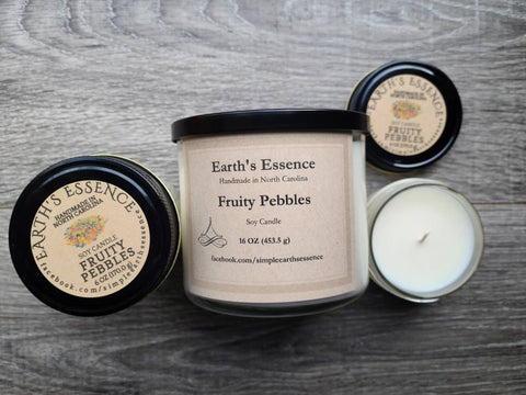 Fruity Pebblez Soy Candle, 3 Sizes