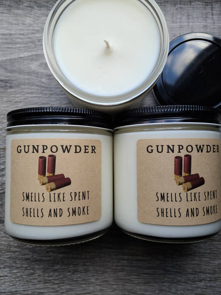 Gunpowder 8 oz Soy Candle