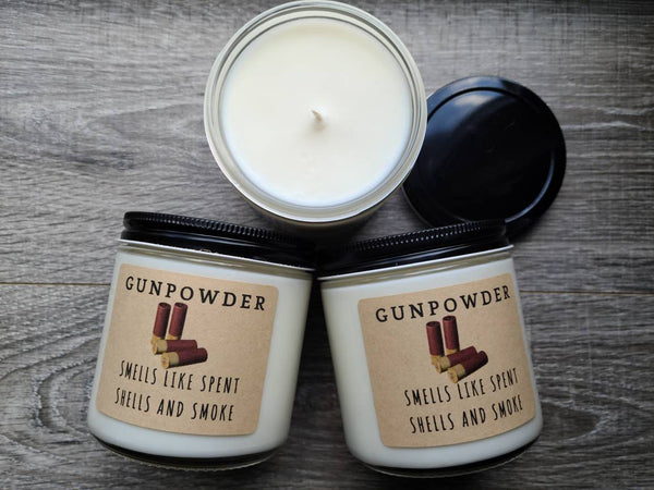 Gunpowder 8 oz Soy Candle