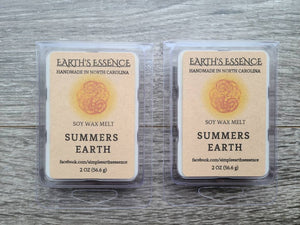 Summers Earth 2 oz Soy Wax Melts, Handmade Soy Wax Melts, Highly Scented Wax Melt, Wax Warmer Melts, Wax Warmer, Wax Melts