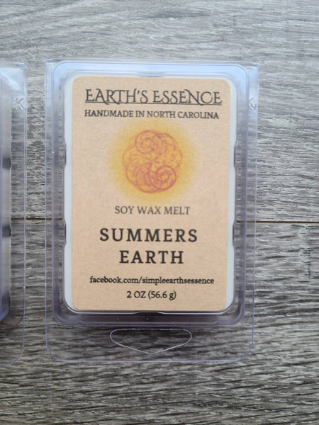 Summers Earth 2 oz Soy Wax Melts, Handmade Soy Wax Melts, Highly Scented Wax Melt, Wax Warmer Melts, Wax Warmer, Wax Melts