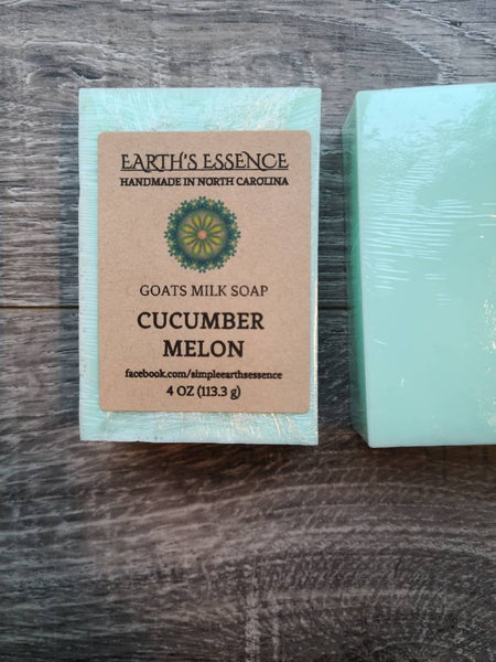 Cucumber Melon 4 oz Goats Milk Soap