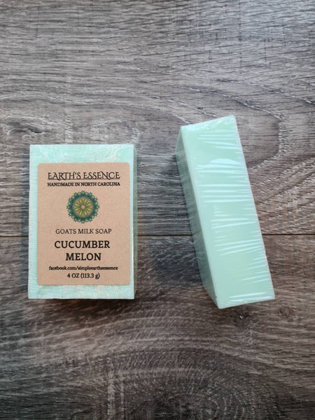Cucumber Melon 4 oz Goats Milk Soap