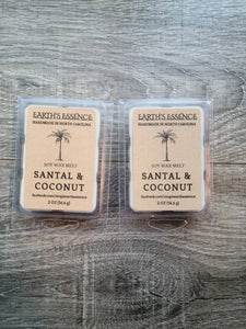 Santal & Coconut 2 oz Soy Wax Melt