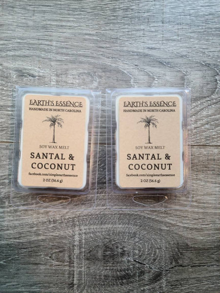 Santal & Coconut 2 oz Soy Wax Melt