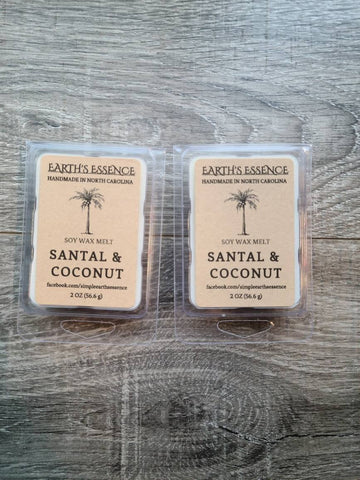 Santal & Coconut 2 oz Soy Wax Melt