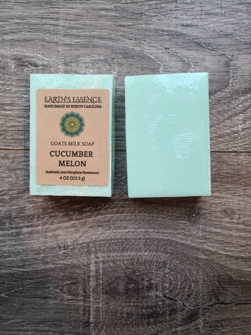 Cucumber Melon 4 oz Goats Milk Soap