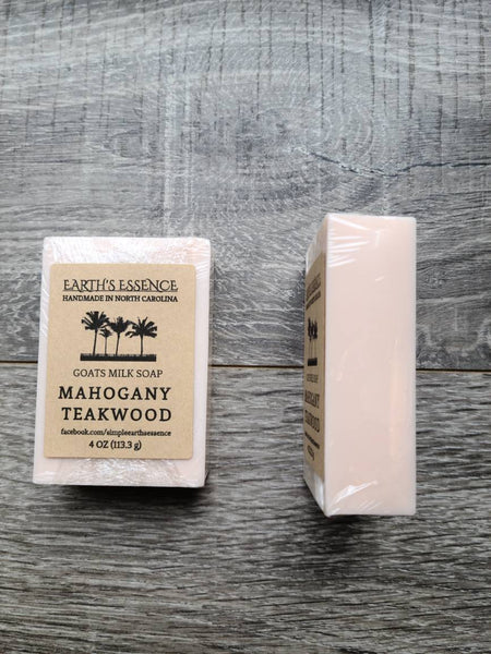 Mahogany Teakwood 4 oz Goats Milk Soap