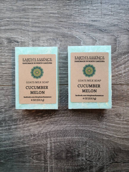 Cucumber Melon 4 oz Goats Milk Soap