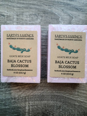 Baja Cactus Blossom 4 oz Goats Milk Soap