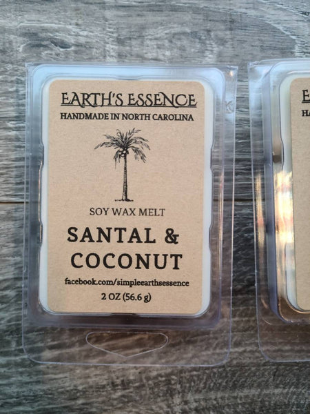 Santal & Coconut 2 oz Soy Wax Melt