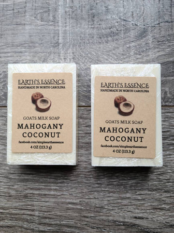 Mahogany Coconut 4 oz Goats Milk Soap