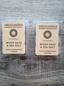 Wood Sage & Sea Salt 2 oz Soy Wax Melt