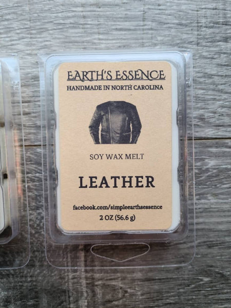 Leather 2 oz Soy Wax Melt