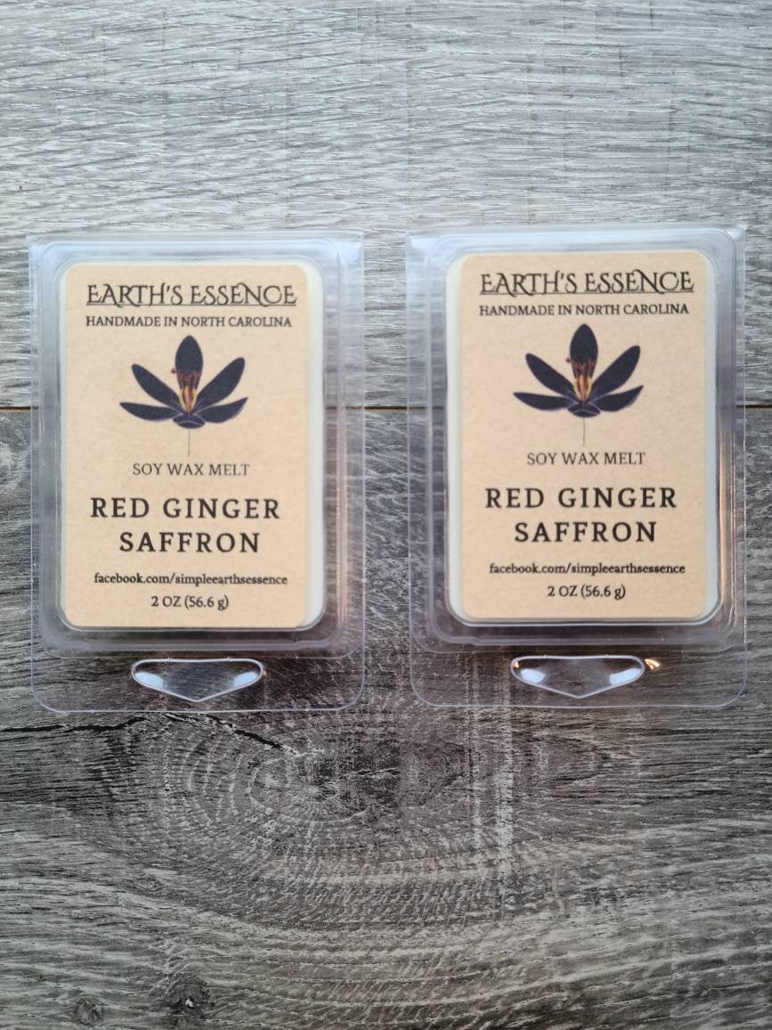 Red Ginger Saffron 2 oz Soy Wax Melt
