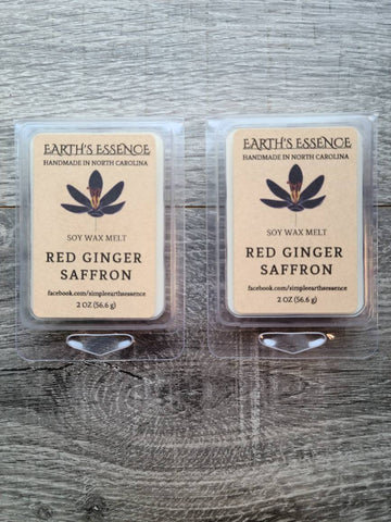 Red Ginger Saffron 2 oz Soy Wax Melt