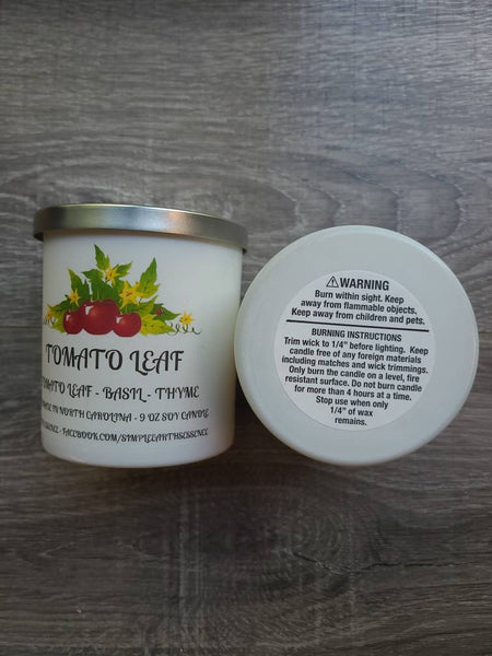 Tomato Leaf 9 OZ Soy Candle