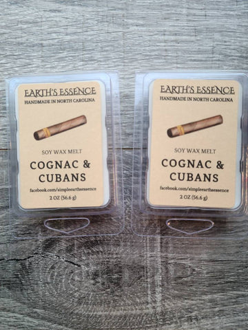 Cognac & Cubans 2 oz Soy Wax Melt