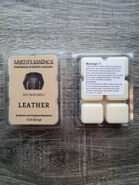 Leather 2 oz Soy Wax Melt
