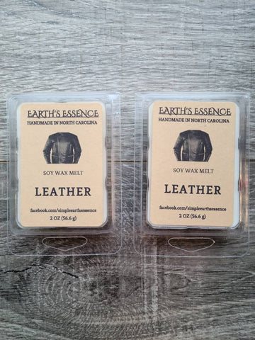 Leather 2 oz Soy Wax Melt