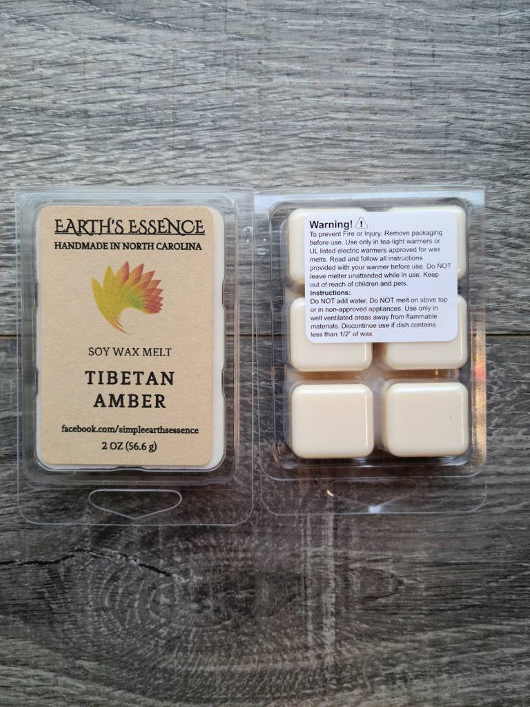 Tibetan Amber 2 oz Soy Wax Melts, Handmade Soy Wax Melts, Highly Scent –  Earth's Essence