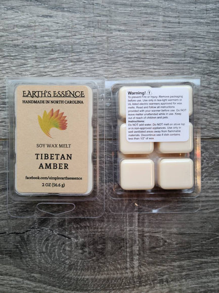 Tibetan Amber 2 oz Soy Wax Melts, Handmade Soy Wax Melts, Highly Scented Wax Melt, Wax Warmer Melts, Wax Warmer, Wax Melts