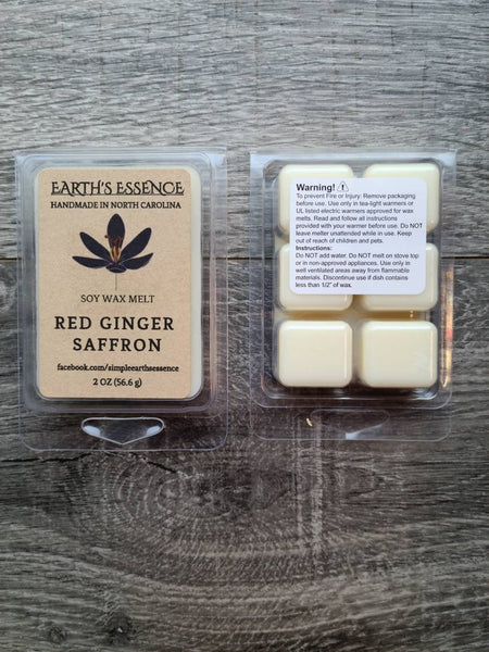 Red Ginger Saffron 2 oz Soy Wax Melt