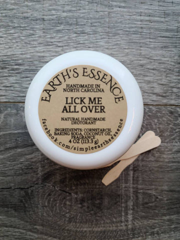 Lick Me All Over 4 oz Deodorant